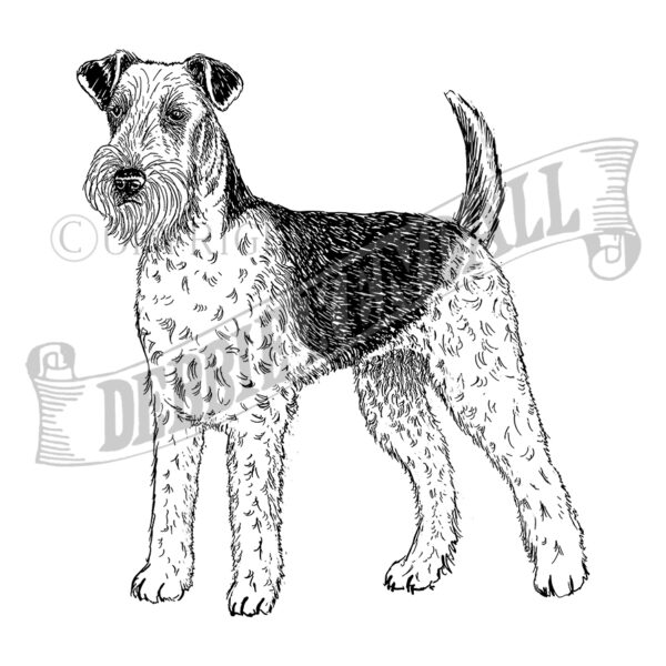 Airdale Terrier Stamp