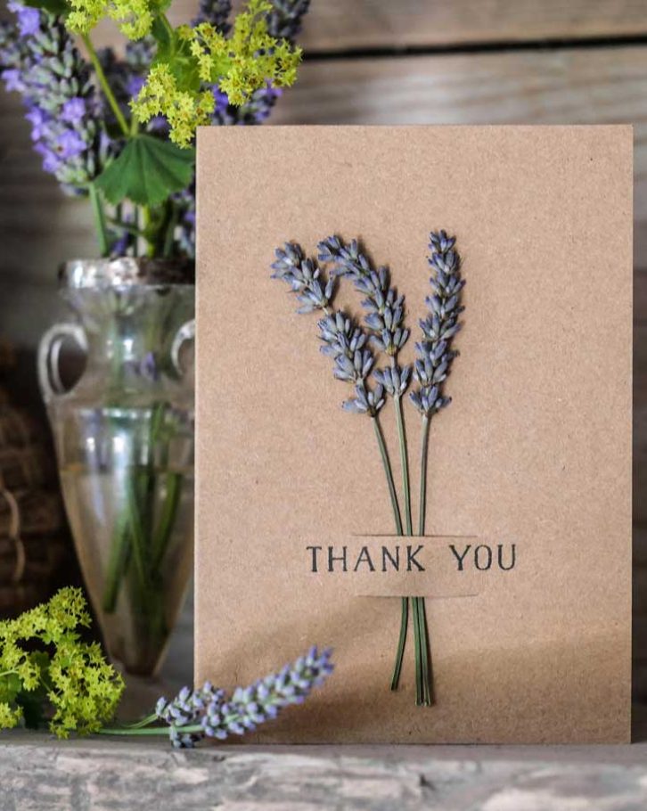 Lavender-thank-you-card